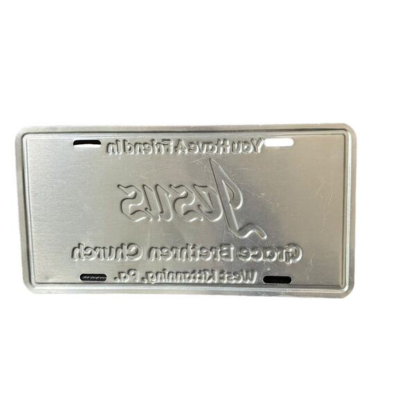 You Have a Friend in Jesus Grace Brethren Church Pennsylvania License Plate READ - Picture 5 of 7